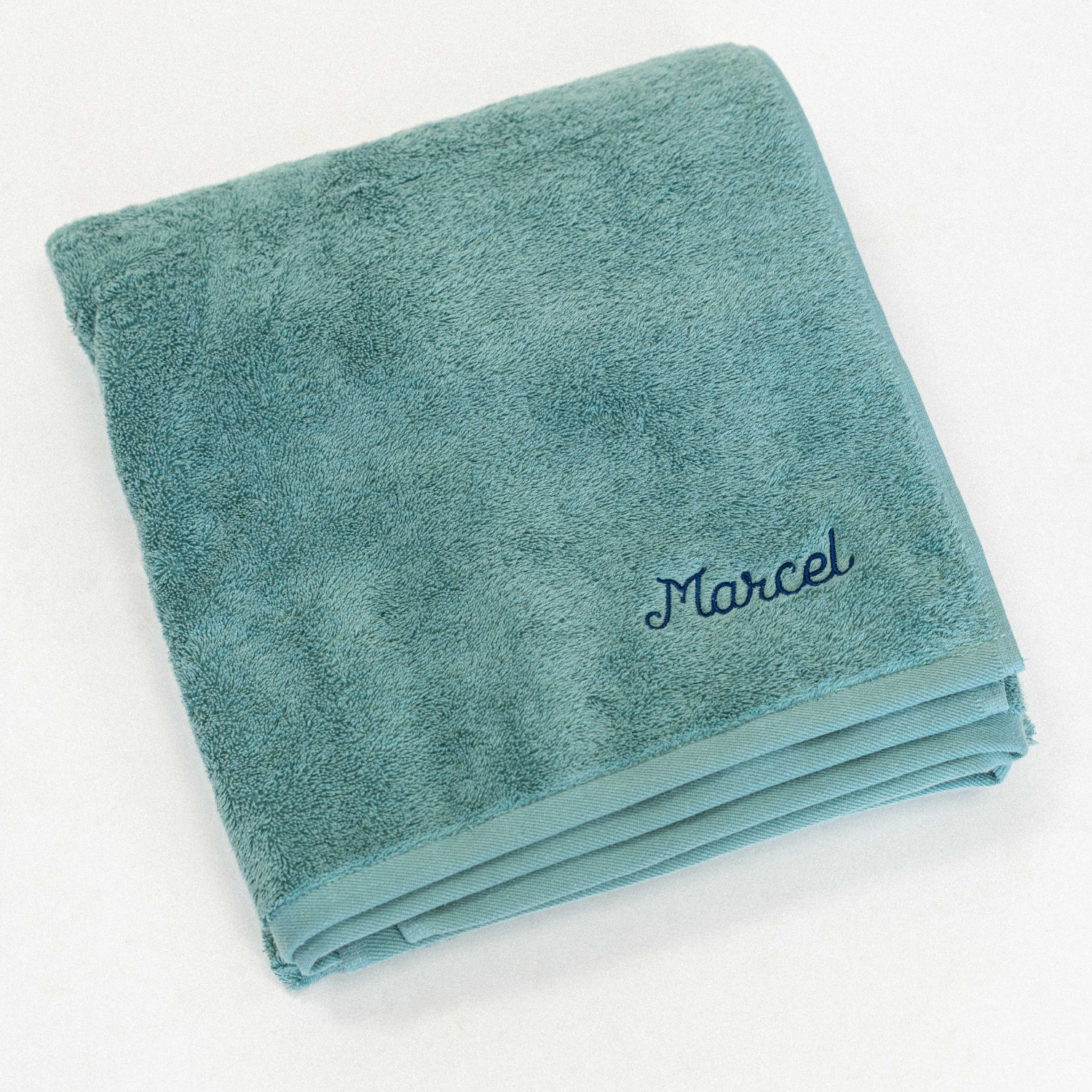 Drap de Bain Eponge Vert Marin