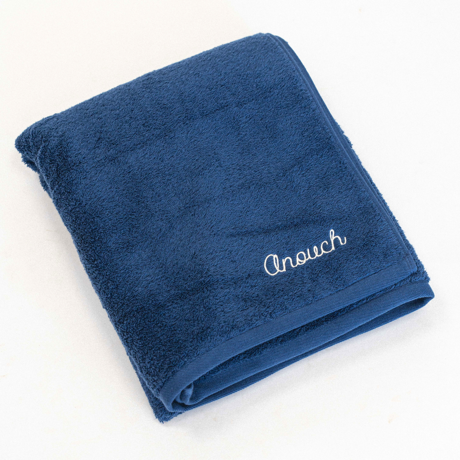 Drap de Bain Eponge Bleu Marin