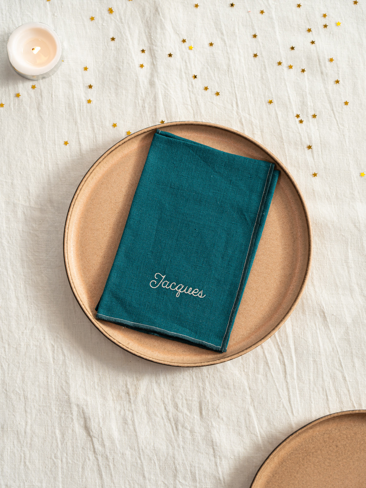 Pack 4 Peacock Napkins