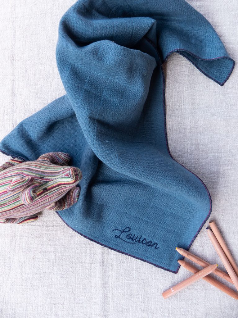 Lange bleu Personnalisable Coton biologique nähen