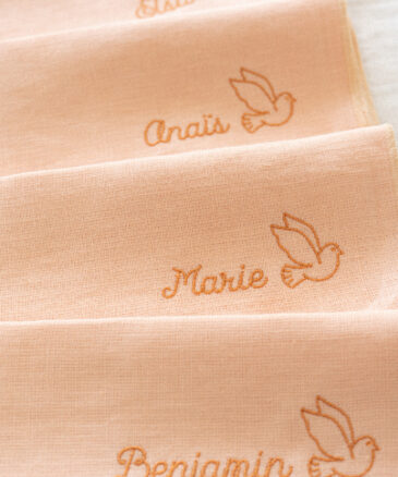 Serviettes de table Pêche pour un Baptême