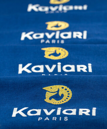 Linge de table personnalisé pour la Manufacture Kaviari