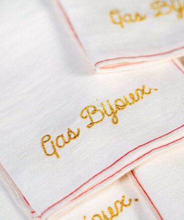 Serviettes de table personnalisées pour GAS BIJOUX