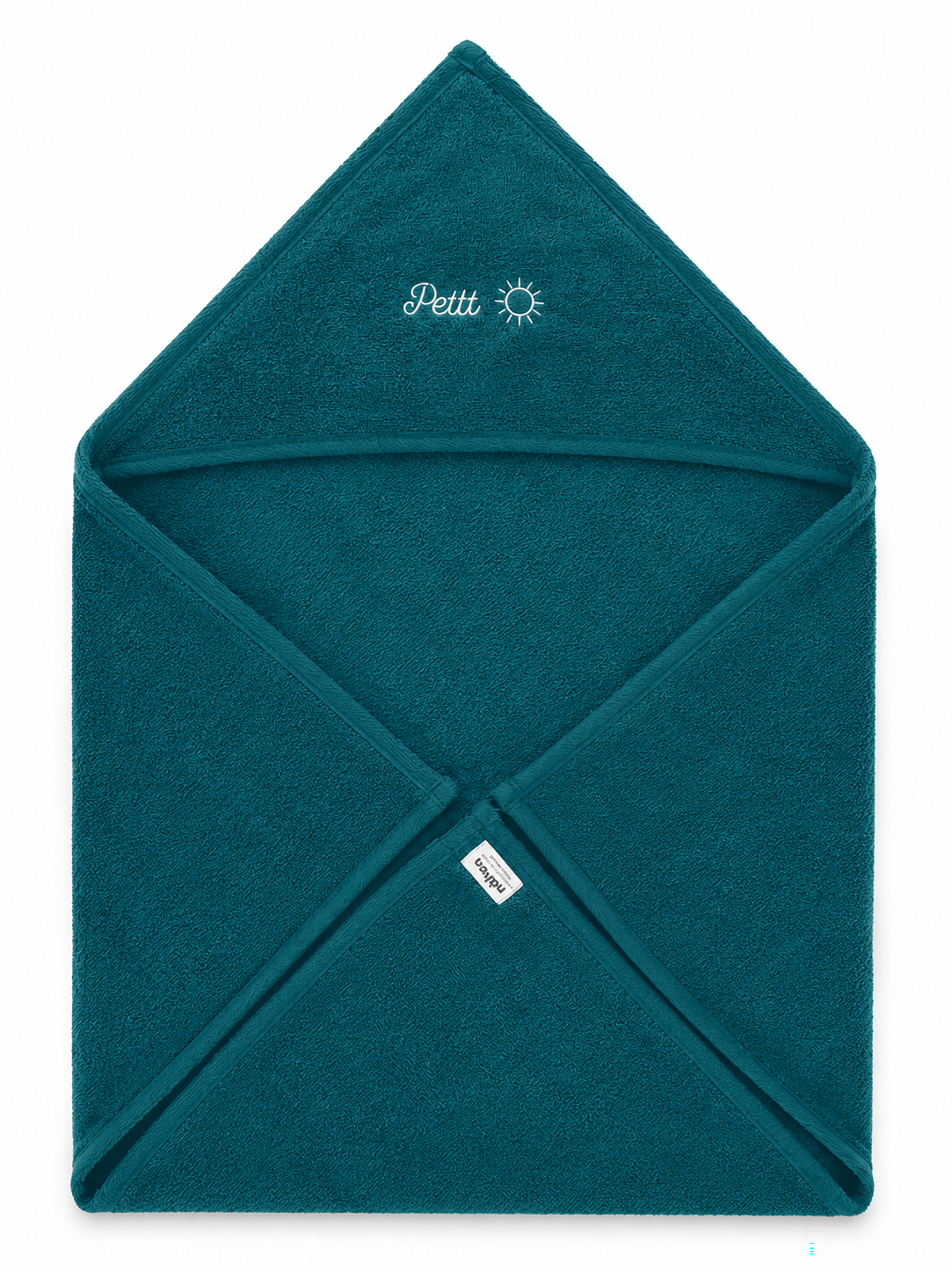 Cape de bain BB NAHEN_coton eponge colvert
